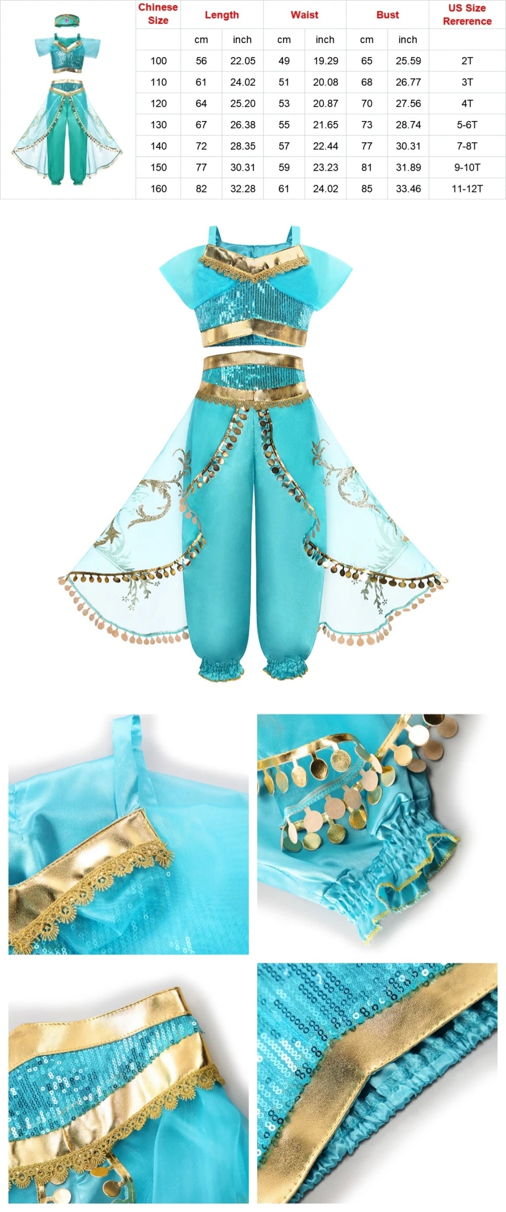 Halloween Birthday Dress Cinderella Snow White Aurora Rapunzel Princess Costume for Girls Kids 2-8Y