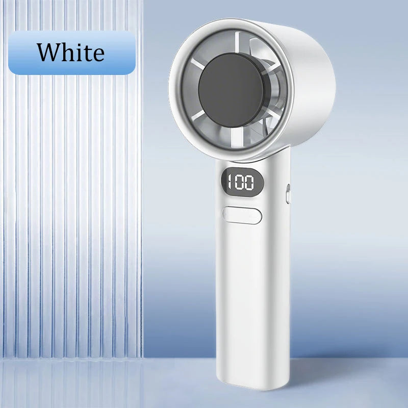 Lenovo Mini Handheld Fan 120 Speed Portable Bladeless Desktop Fans Rechargeable Instant Cooling With Ice Mode For Men Women New