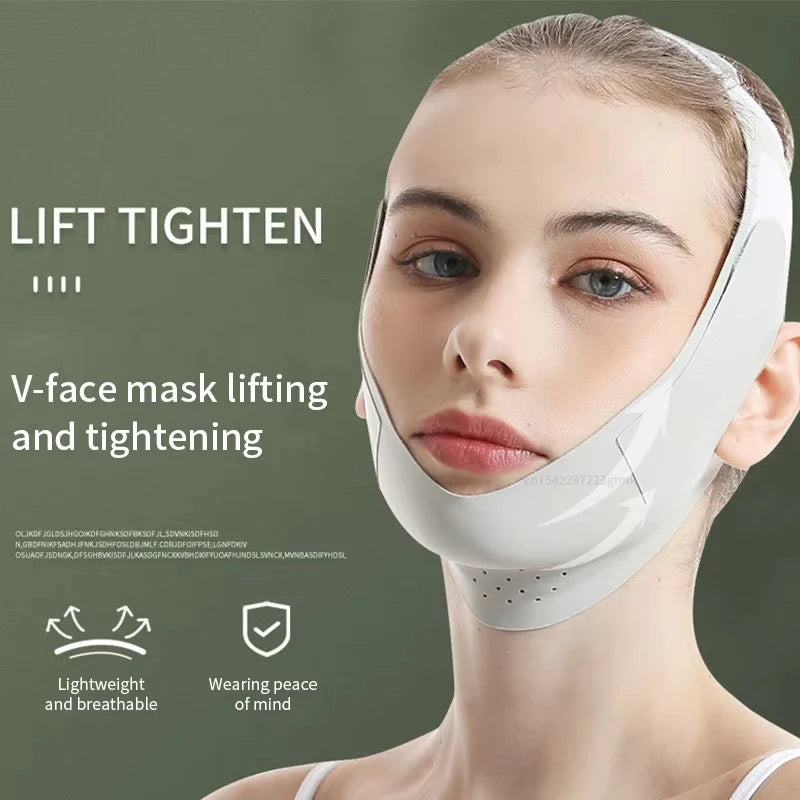 Reusable Face Slimming Bandage V Line Face Shaper Women Chin Cheek Lift Up Belt Facial Massage Strap Face Skin Care Beauty Tools