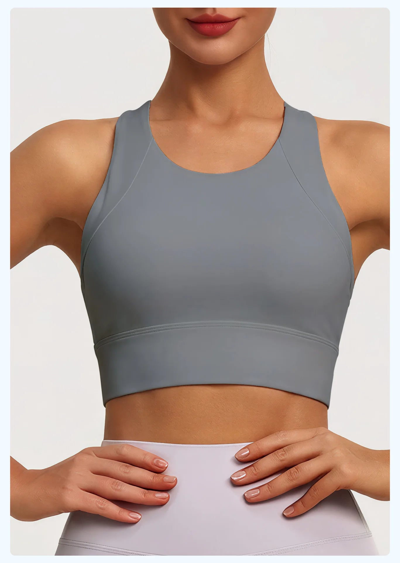 New Women's Sports Yoga Tank Top Halter Neck, Sexy Running Bra with Built-in Pads High-Intensity Shock-Absorbing Bra Tennis L