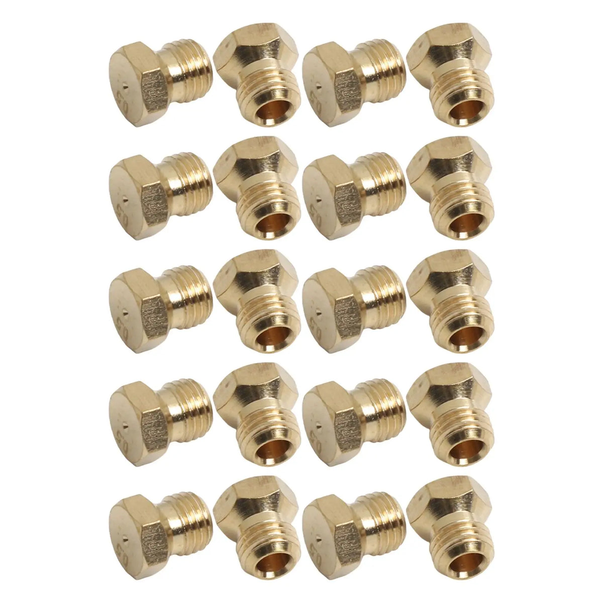 20pcs/set Burner Nozzle 0.5mm Propane Burner Orifice Kit Propane Gas Conversion Kit For LPG Burner Nozzle Outdoor Cooking