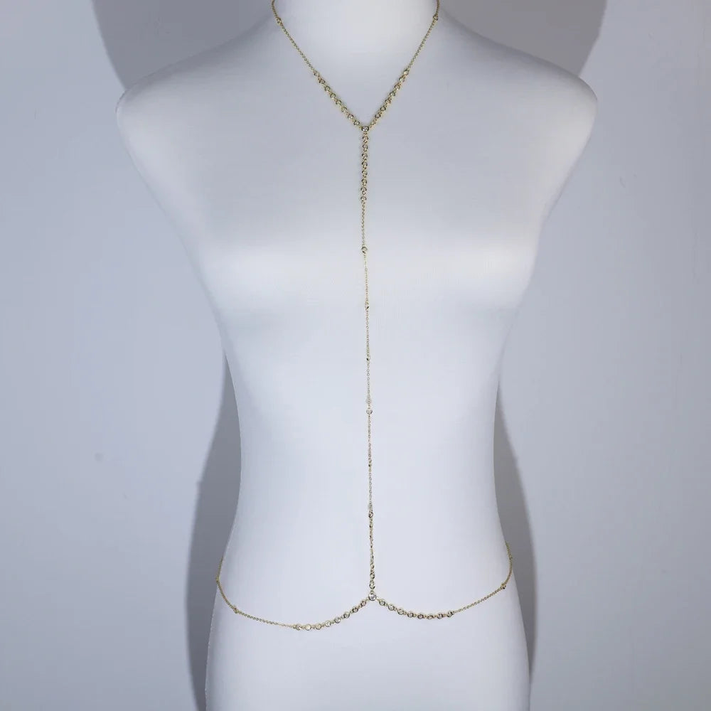 2026 New Sexy Chest Breast Belly Body Chain Necklace For Women Girls Party Wedding Beach Fashion Body Jewelry
