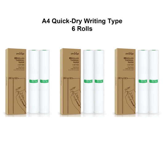 A4 Thermal Printer Paper PeriPage 100 Pages Folded for Long-lasting and Quick Dry for Oil/water proof Paper BPA Free Clear Print
