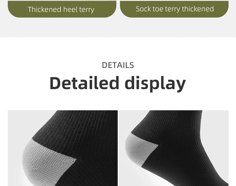 Qunature Four-Season Waterproof Socks Breathable Outdoor  Sport Socks Hiking Cycling Cross Country Running Skiing Windproof Sock