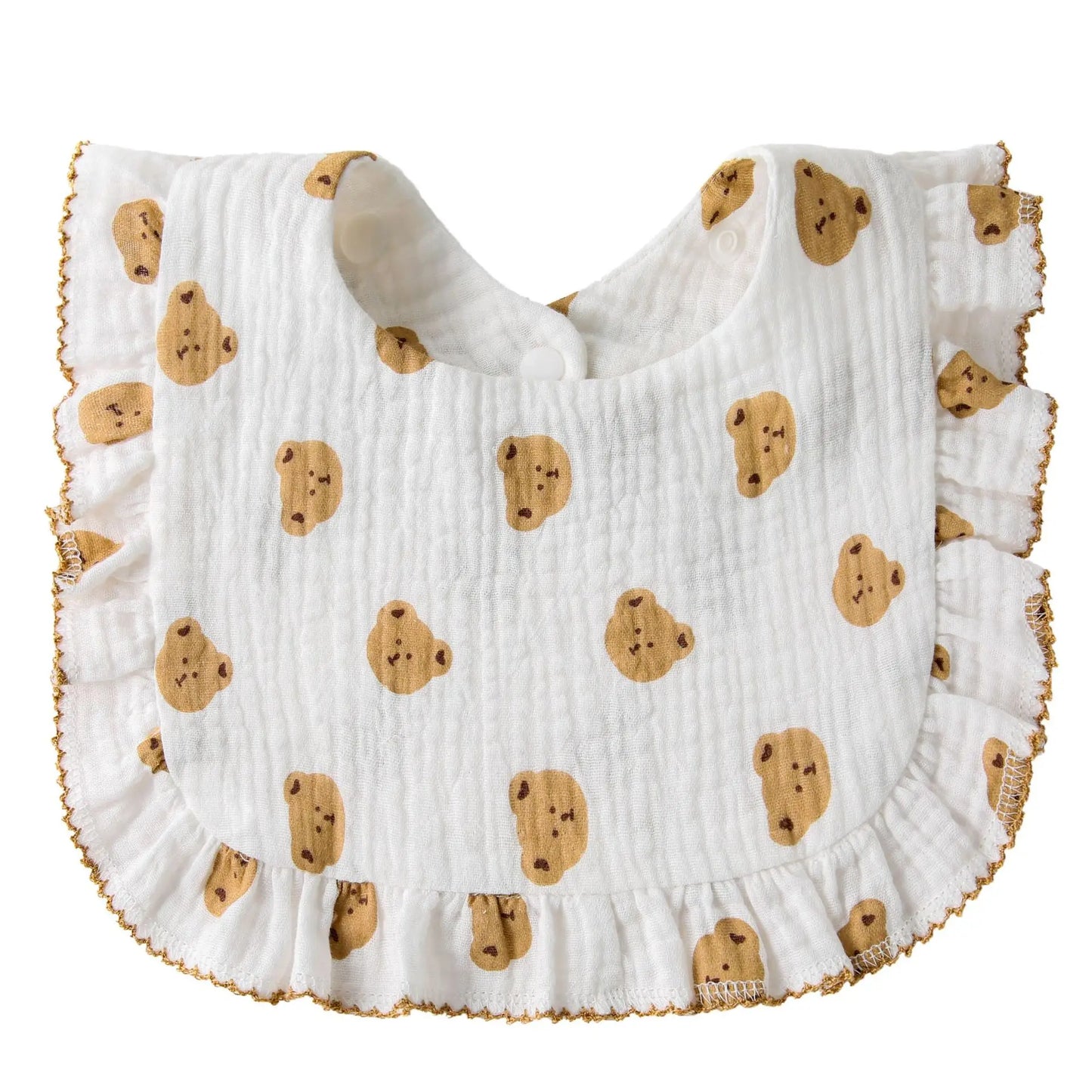 Newborn Baby Bibs Infant Burp Cloths Baby Stuff Feeding Drool Bandana Saliva Towel Toddler Ruffle Floral Bib Baby Accessories