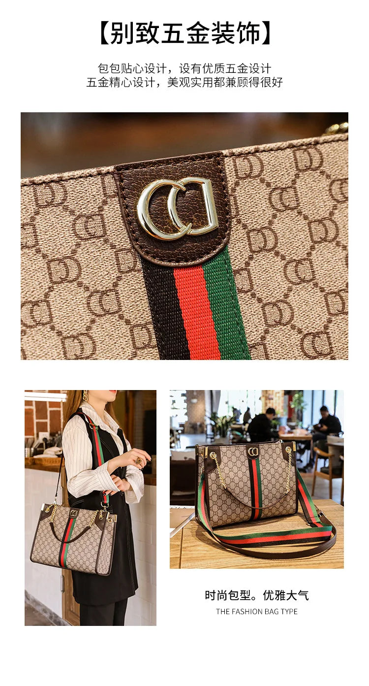 Fashionable Diaper Bag Trendy Crossbody Handbag For Business Women Elegant Leather Classic Designer Paris Style Large Capacity