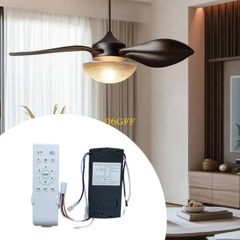 96GF Universal Ceiling Fan Remote Replacement 6 Speed Remote Receiver Controller For Home Ceiling Fan Light