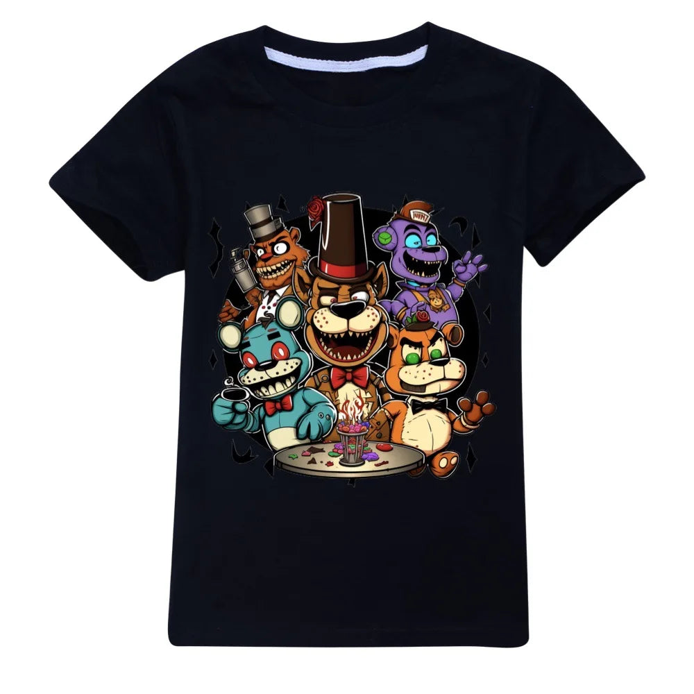 Kids Horrible Halloween Costume Five Nights Freddyed Jumpsuit Cosplay Nightmare Bonnie Fnaf Freddy Anime Christmas Gift for Boys