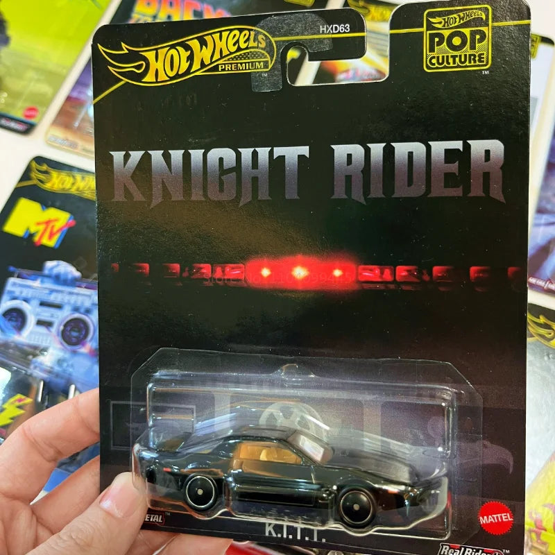 Hot Wheels 1/64 Knight Rider K.I.T.T. Black #83 Pop Culture K.I.T.T Hxd63 Retro Entertainment K.I.T.T Diecast Model Car Toy