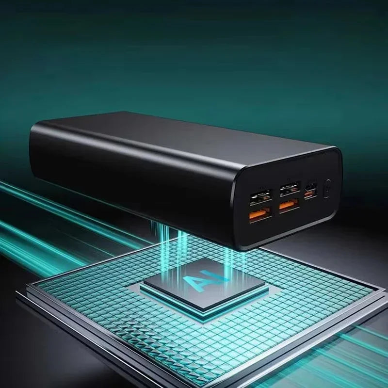 Lenovo CCC 500000mAh 140W Powerbank Super Fast Charging Portable Battery Charger Ultra Capacity LED Digital Display