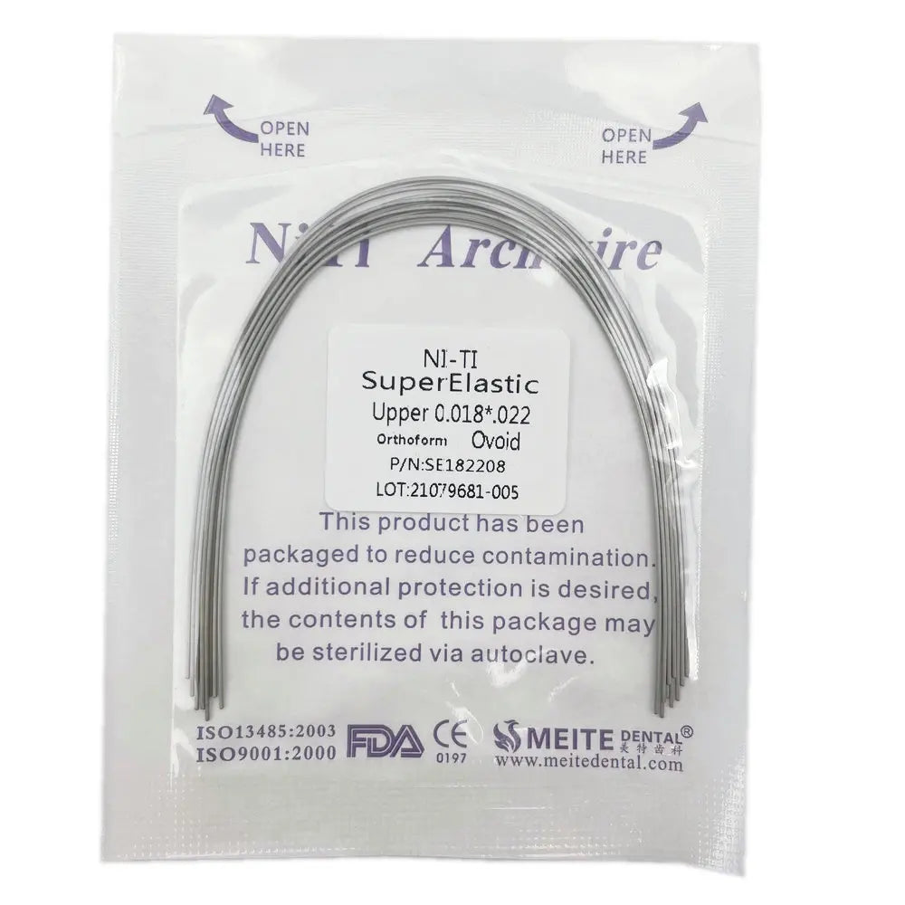 10pcs/pack Orthodontic Dental Super Elastic Oval Form Niti Round/Rectangular Arch Wires Dental Niti Arch Wire Dentist Product