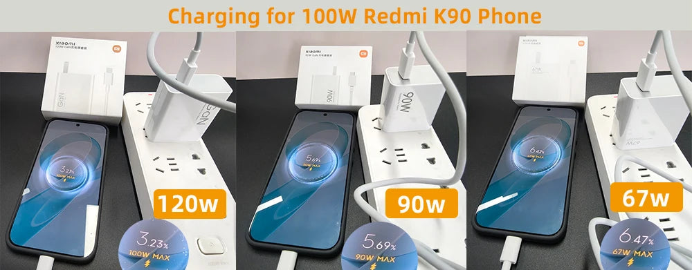 Original 120W Usb C Cable XIAOMI 100W 90W Hyper Fast Charging Cables Xiaomi 17 Pro Max 15 Ultra 14 T 13 Poco X8 F8 Redmi Turbo 5