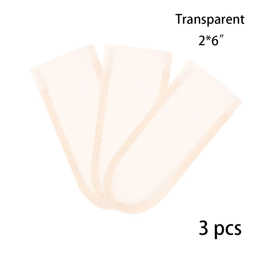 Plussign Transparent Brown Swiss Lace Hairnets 2*4 2*6 4*4 5*5 13*4 13*6 Base Hair Net For Making Lace Frontl Closure 3Pcs