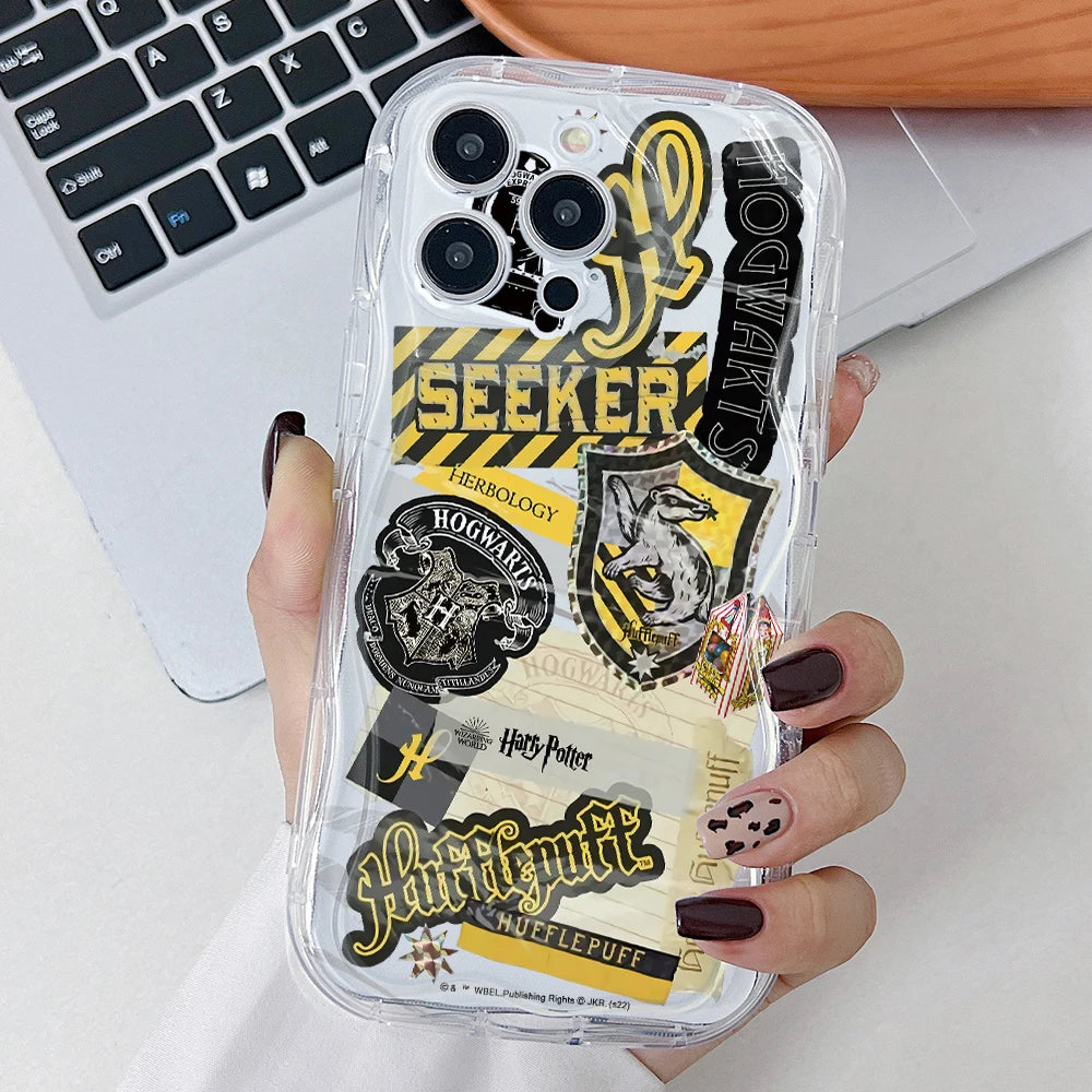 P-Potters Magic Label H-Harries Phone Case for Motorola Moto G84 G75 G60 G54 G53 G52 G45 G35 G34 Edge 50 E22 E15 5G 3D Wave Capa