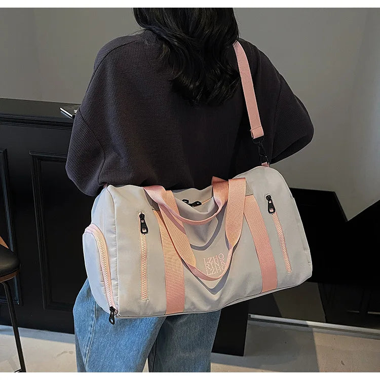 Fashion Travel Bags For Women Large Capacity Men's Sports Bag Waterproof Weekend Sac Voyage Female Messenger Bag Dry And Wet