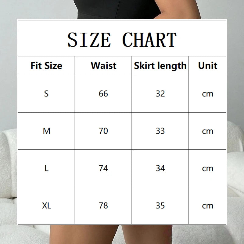 Women's Solid Color High Waist Sports Shorts Skirts Summer Tennis Skirt with Pockets Fashion Quick Dry Running Fitness Skirts