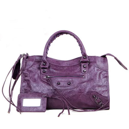 Luxury Designer City Motorcycle Shoulder Tote Bag for Women Large Capacity Autumn Winter Handbag Crossbody Stylish Women's Bag