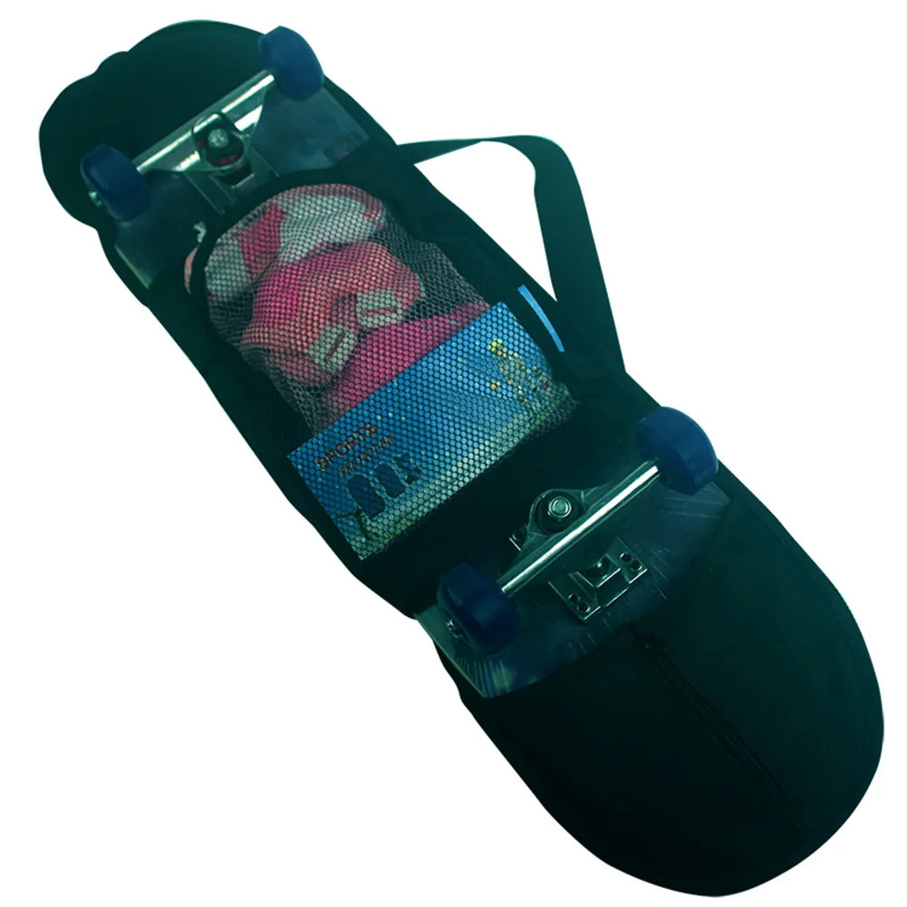 Skateboard Carry Bag Longboard Skateboard Backpack Adjustable Strap Sports Universal Waterproof Balancing Scooter Storage Cover