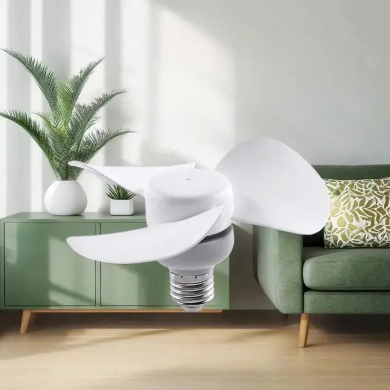 Mini Fan 5W E27 5.1 Inch Ceiling Fan for Indoor Bedroom Cooling - Ceiling Mounted Energy Efficient Lighting