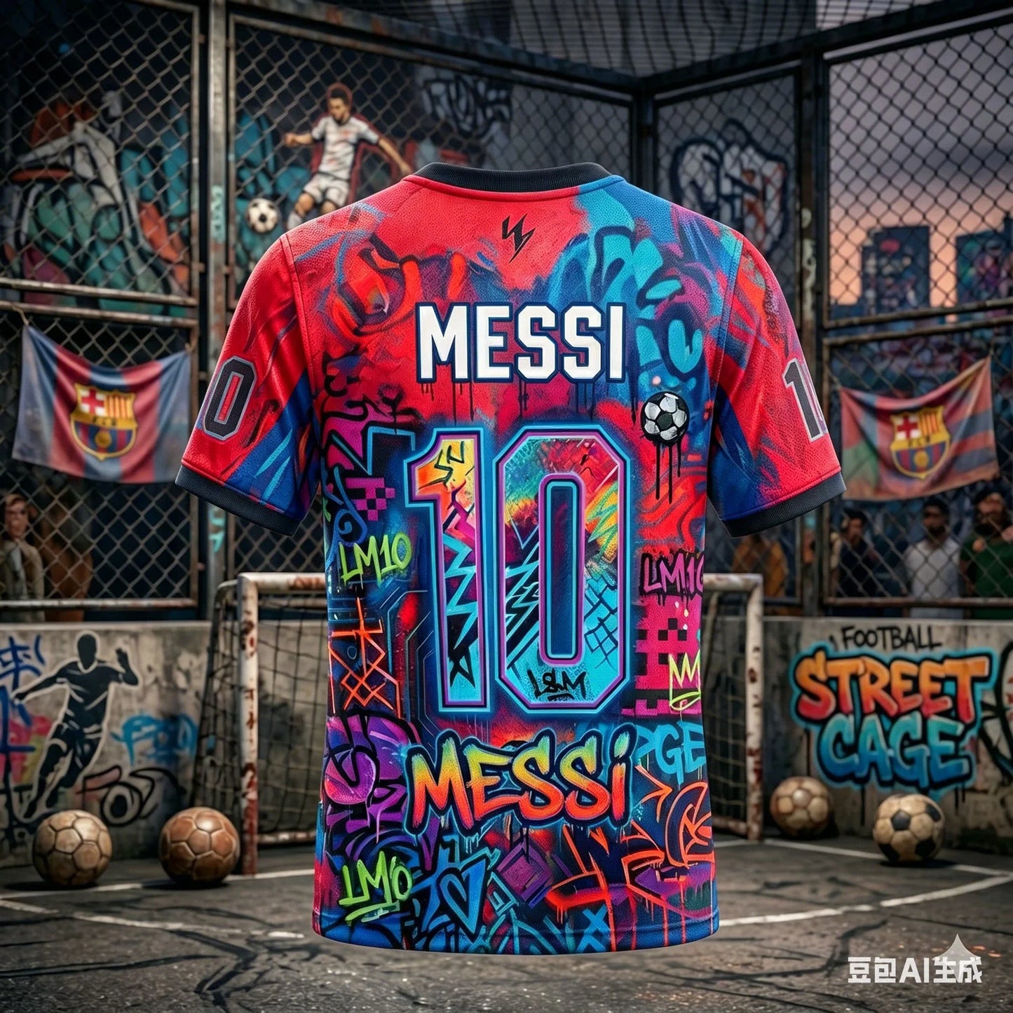 Messi 10 Soccer Jersey Men Breathable Quick Dry Football Shirt Colorful Graffiti Sportswear Fan Edition Training Uniform 2026