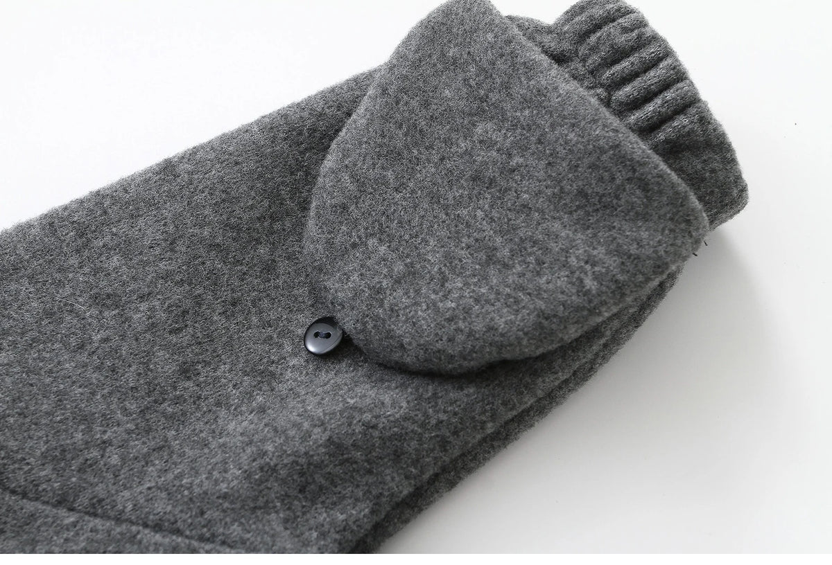 Ircomll New Winter Autumn Infant Newborn Rompers Composite Wool Inside Fleece Girls Boys Jumpsuit Kids Jacket Children Coat