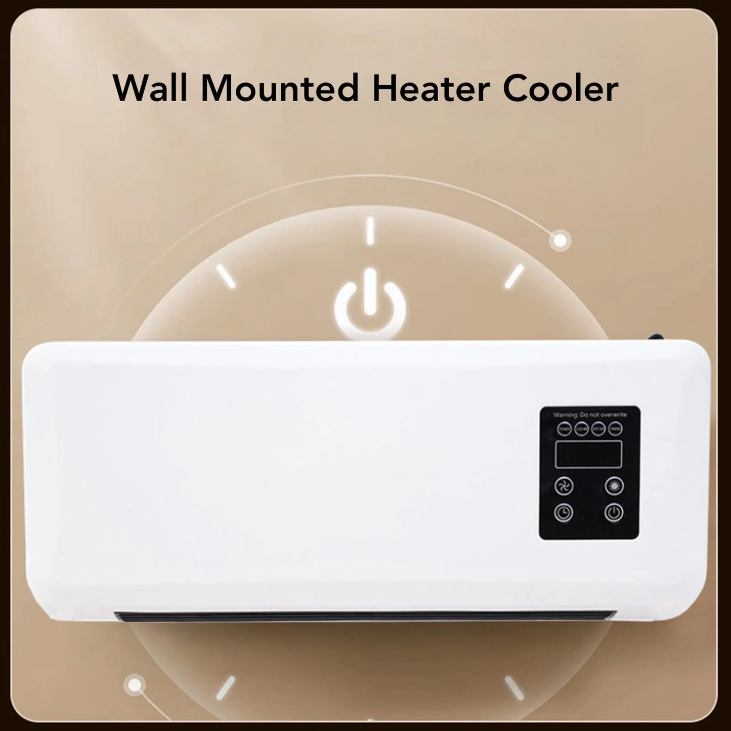 Wall Mounted Heater Cooler Energy Efficient Climate Control Small Air Conditioner Heater Machine for Home Bedroom UK Plug 220V