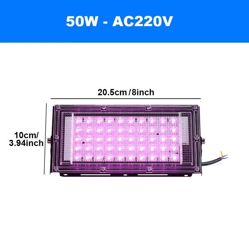 Led Grow light 50W 100W 150W 220V Outdoor Full Spectrum LED plant growth lamp Led Spotlight Projector Streetlight Led Floodlight