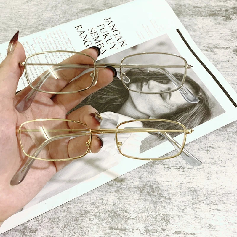 Fashion Retro Small Square Frame Sunglasses For Women Men Rectangle Sun Glasses Summer UV Protection Shades Vintage Eyewear