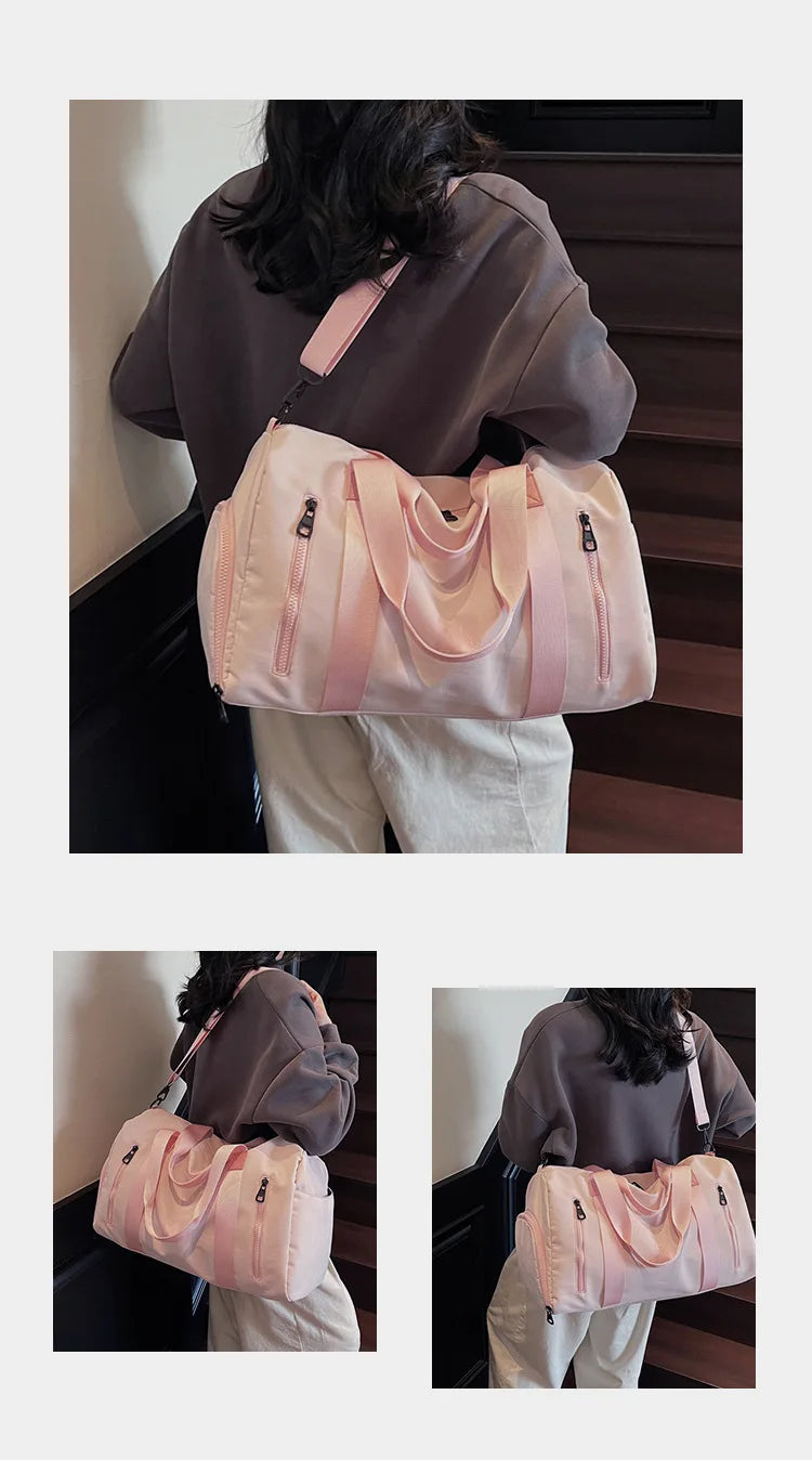 Fashion Travel Bags For Women Large Capacity Men's Sports Bag Waterproof Weekend Sac Voyage Female Messenger Bag Dry And Wet