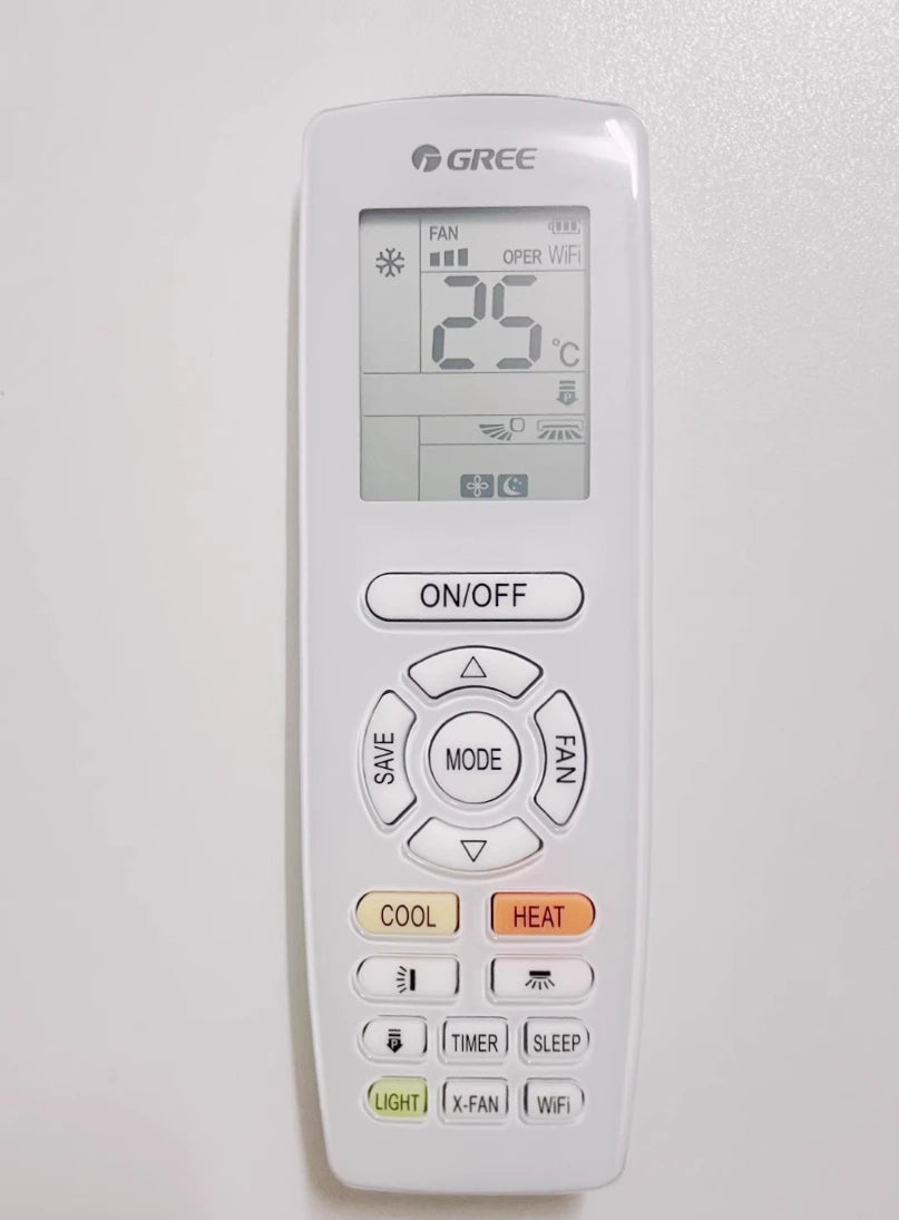 Gree's Brand New Original Remote Control with Various English Versions, Compatible with Both Split and Cabinet Machines