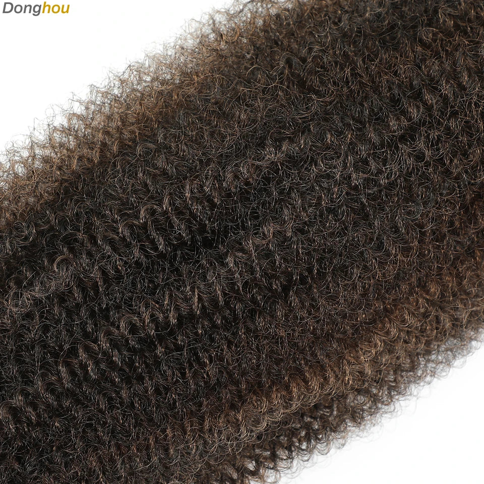 Donghou Ombre Blonde Ginger Afro Twist Hair 350 1B 30 27 613 Bug Colors Springy Twist Braiding Hair for Soft Locs Marley Braids