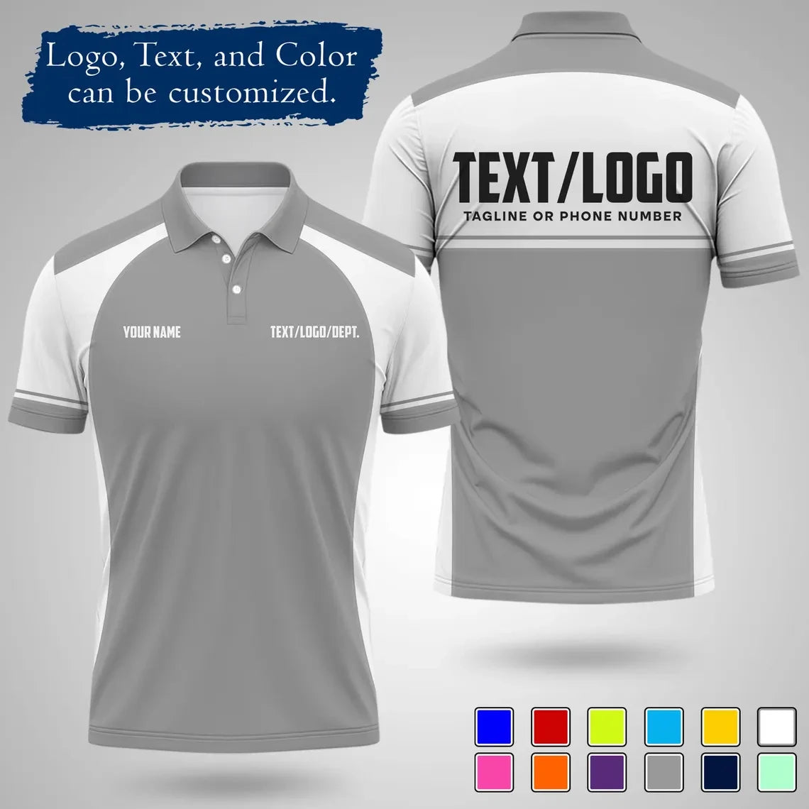 Personalized Team Polo Shirt Customizable diy Name Logo men women short sleeve new design Jersey summer daily sports Uniforms