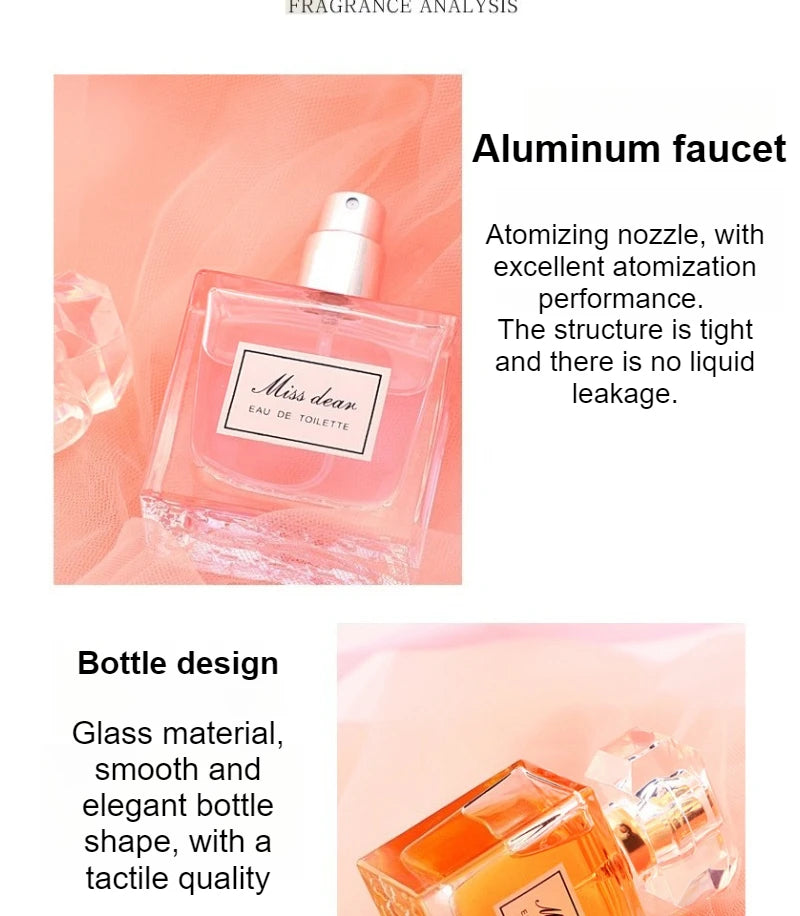 Brand Perfume Musk Women Perfume Spray Flirting Pheromone Long Lasting Jasmine Fruity Light Fragrance Seductive Romance Gift