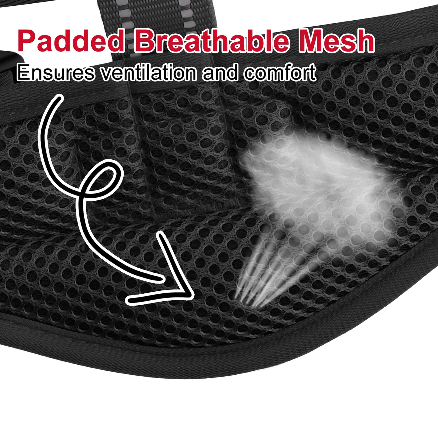 No Pull Dog Harness Adjustable Dog Harness With 5pcs Dog Patch Breathable Reflective Pet Harness for Small Medium Large Dogs