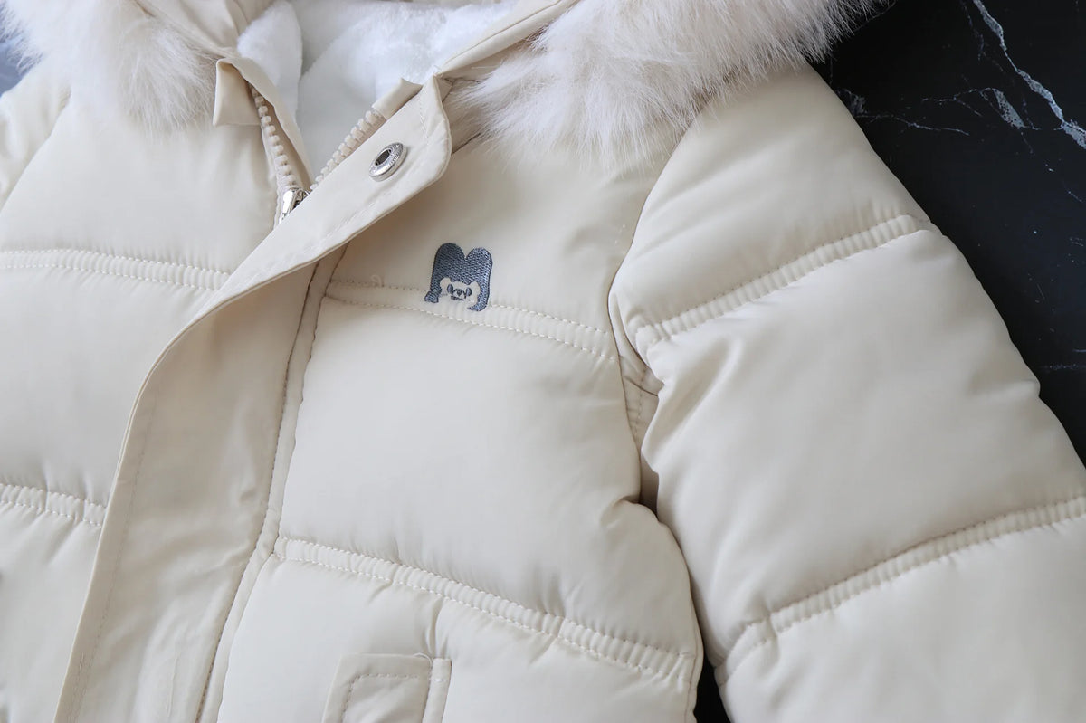 Winter Baby Jumpsuit Plus Velvet Warm Hooded Newborn Baby Girl Overalls  Infant Boy Snowsuit Toddler Romper Outfit 0-2 Years