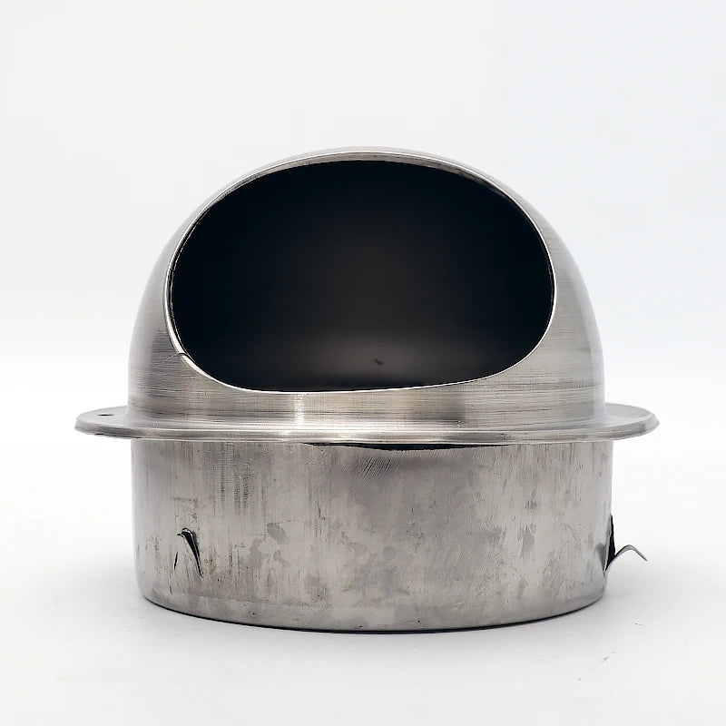 Round Wall Vent Cover, 304 Stainless Steel Vent, Hemispherical Grille Vent Cover, Wall Vent Cover, Stainless Steel Exhaust Vent, Round Vent Cover Suitable for Outdoor Ventilation Systems, Dryer Exterior Vent Cover, Stainless