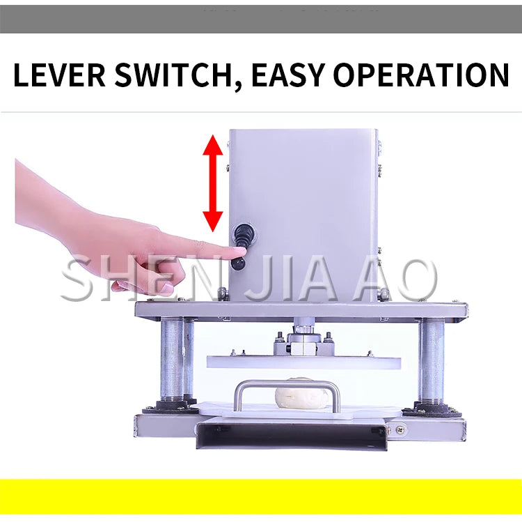 Noodle Pressing Machine 400pcs/H Electric Commercial Hand-grabbing Cake Pressing Machine Dough Flattening Machine Pressing Dough