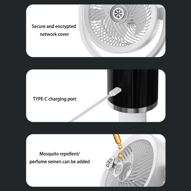 High Efficiency Floor Fan with Wide Angle Airflows Distribution Portable Air Circulator Remote Control Bedroom Quiet Fan
