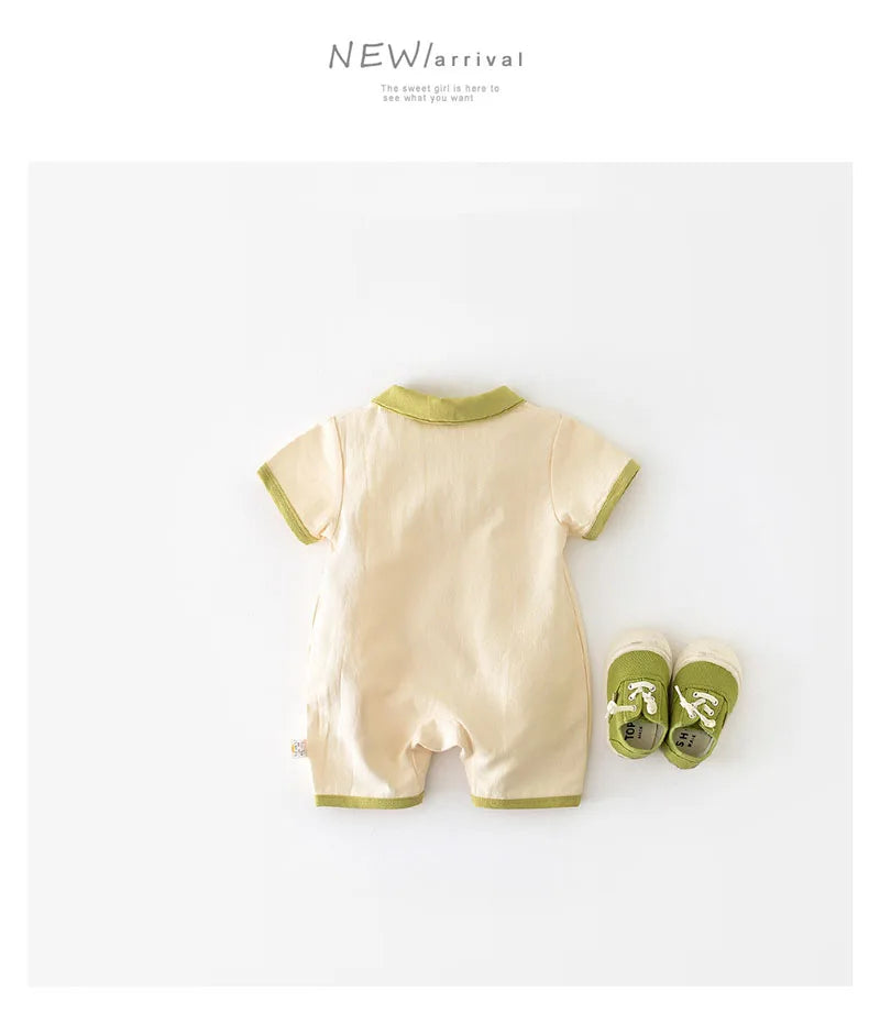 MILANCEL 2024 Baby Summer Clothes Crocodile Boys Romper Cotton Baby Boy Jumpsuit Newborn Clothing
