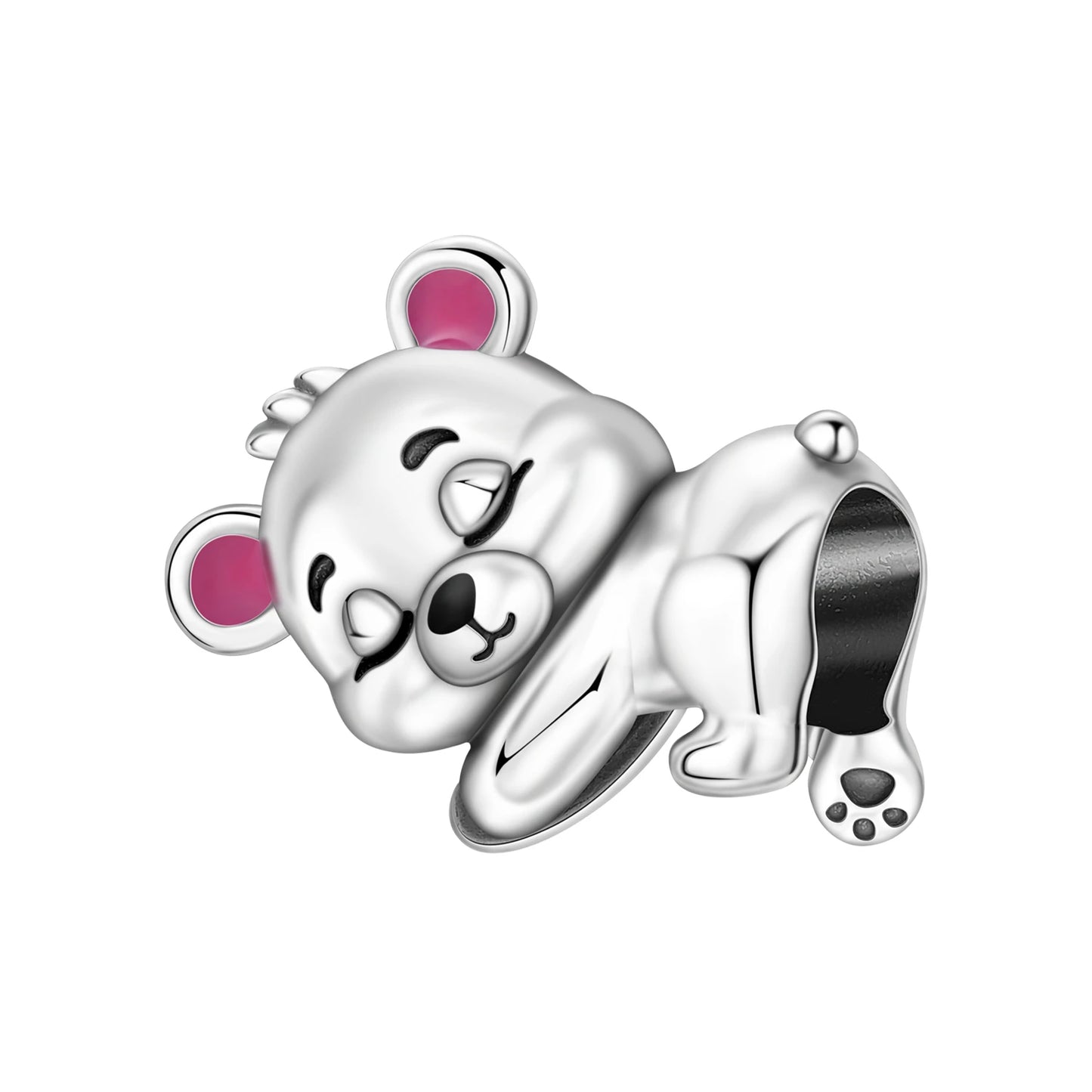 925 Sterling Silver Cute Pet Animal Lion King Pendant DIY Jewelry Beads for Women Bangle Bracelet Necklace Birthday Party Gifts