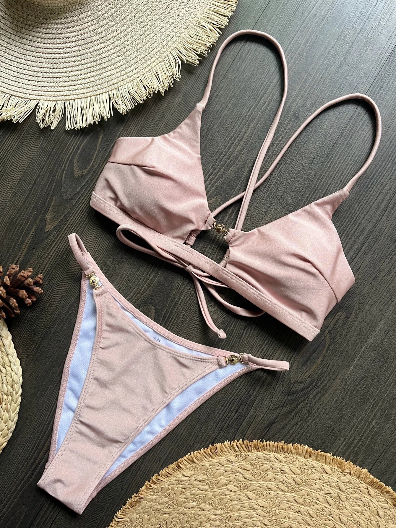 2026 Miyouj Push Up Bikinis New Two Piece Suit Bathsuit Sexy Bikini Sets Hollow Out Swimsuit String Bathwear Low Waist Swimwear