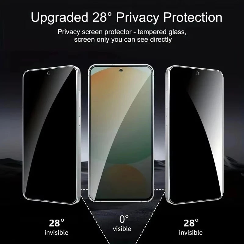 1-4PCS Privacy Screen Protector Tempered Glass For Redmi Note 15 Pro 5G 14 13 12 11 10 11S 10S 15C 14C 13C 12C 10C A3 Glass Film