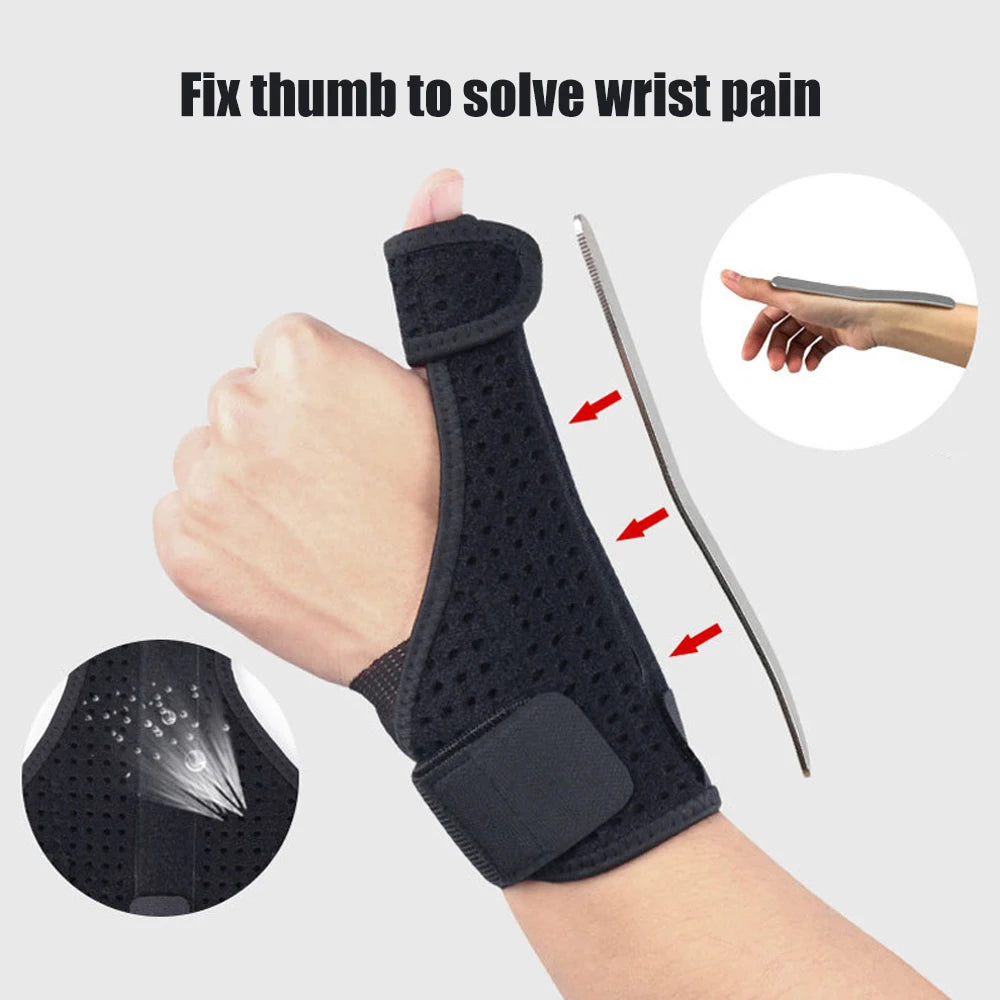 1Pcs Wrist Thumb Support Brace Wrist Splint for Tendonitis Arthritis Breathable Thumb Protector Guard Fits Right and Left Hand
