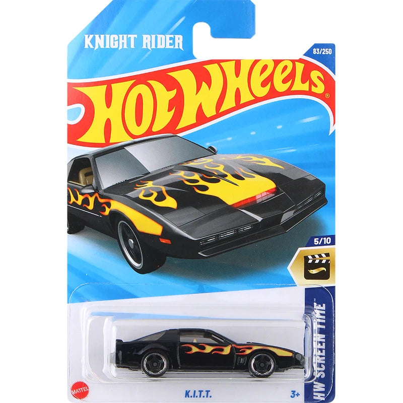 Hot Wheels 1/64 Knight Rider K.I.T.T. Black #83 Pop Culture K.I.T.T Hxd63 Retro Entertainment K.I.T.T Diecast Model Car Toy