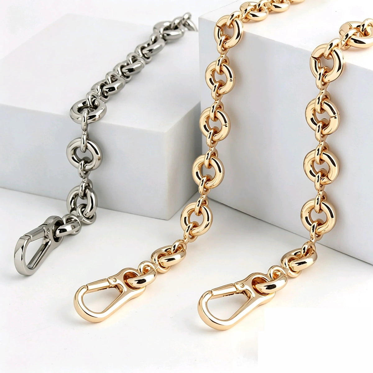 New Women Replaceable Alloy Bag Chain Strap Detachable Purse Handbag Bag Straps Resin Crossbody DlY Shoulder Bag Accessories