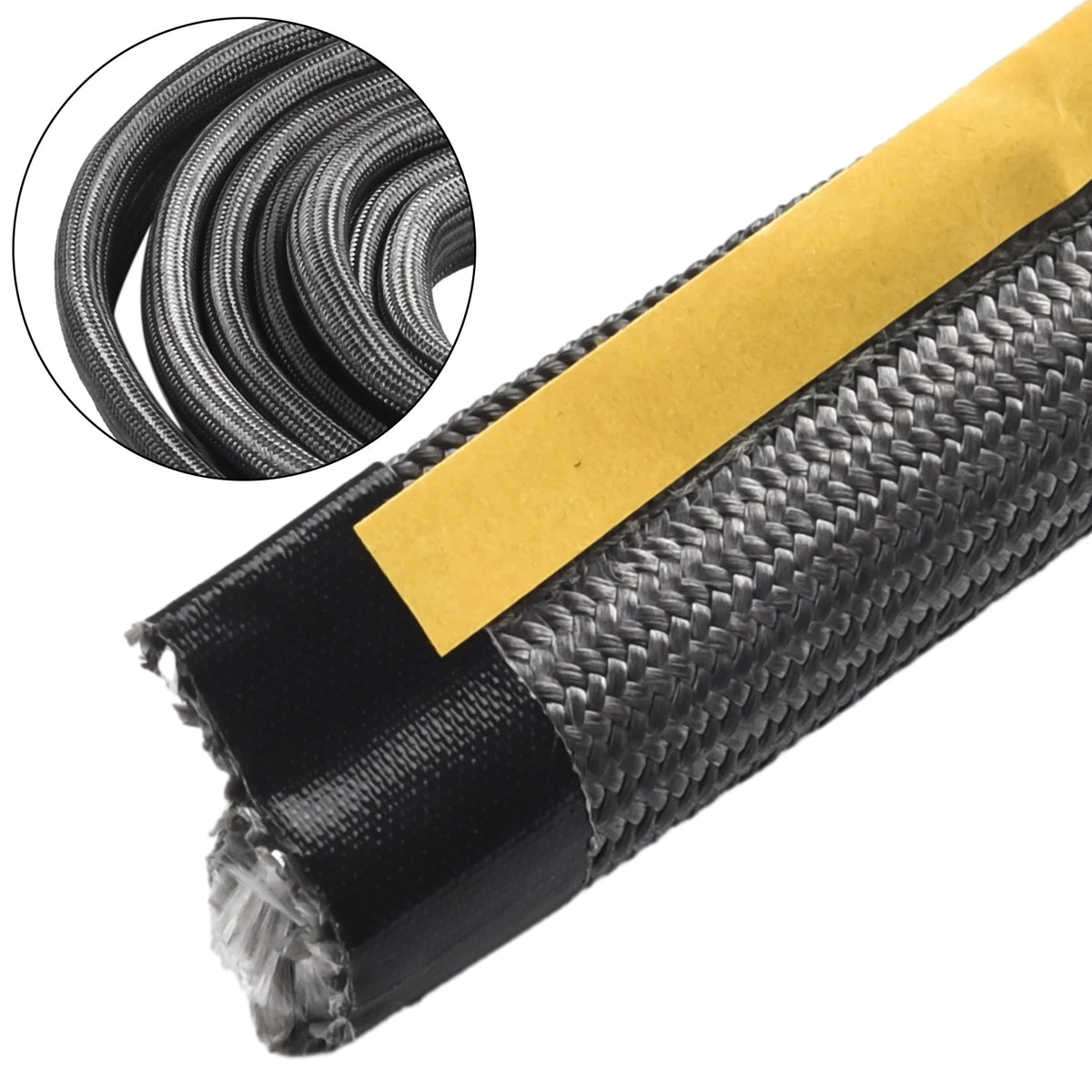 1pcs 10mm Fireplace Sealing Rope Wood Burning Stove Door Self-Adhesive Fiberglass Sealing Cord 2/3meter Insulation Gasket Tape