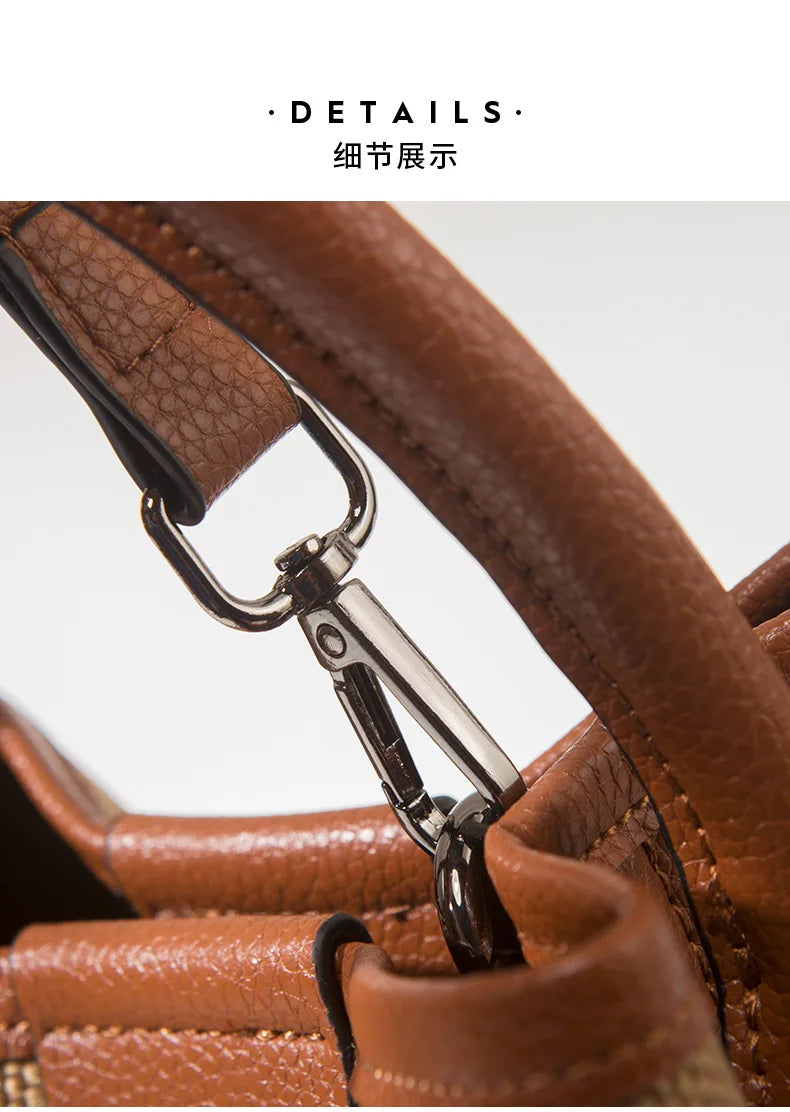 Diaper Bag Minimalist High-End Business Commuter Leather Crossbody Handbag Women Original Textured Clutch Mini