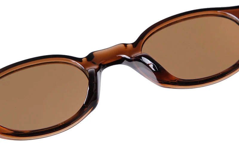 Retro Small Oval Sunglasses Women Brand Design Rivet Blue Tortoise Shell Sun Glasses Outdoor Men Shades Female UV Oculos De Sol