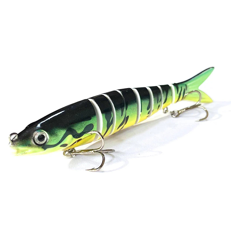 Fishing Lure Multi-Joint Fish Fishing Kit Slow Sinking Realistic Hard Lure Swimbait Freshwater and Saltwater for Bass Trout Lure