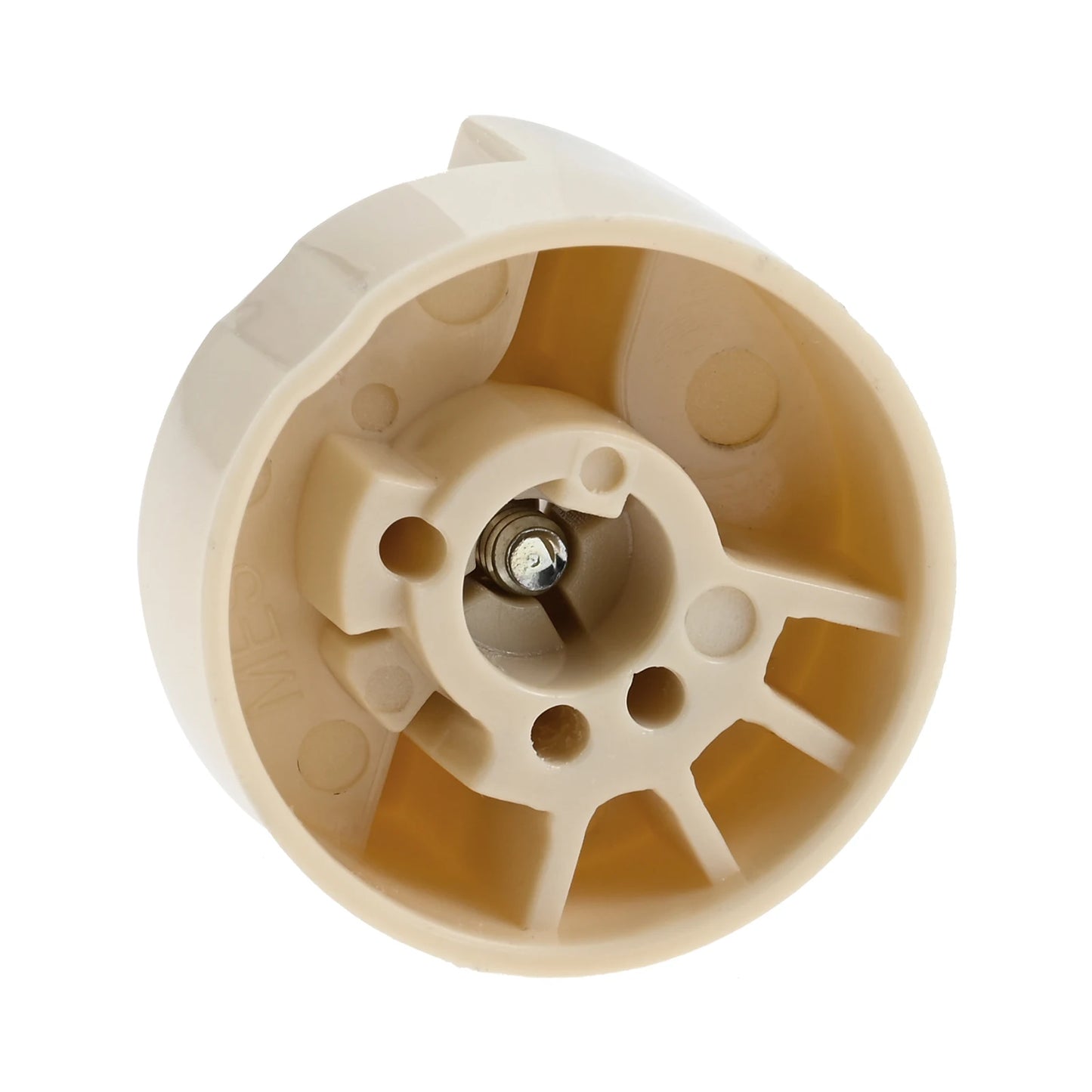 2 Sets Control Valve Beige Pilot Dial Knob and 200-400°F Thermostat Knob for Fryers, Range, Braising